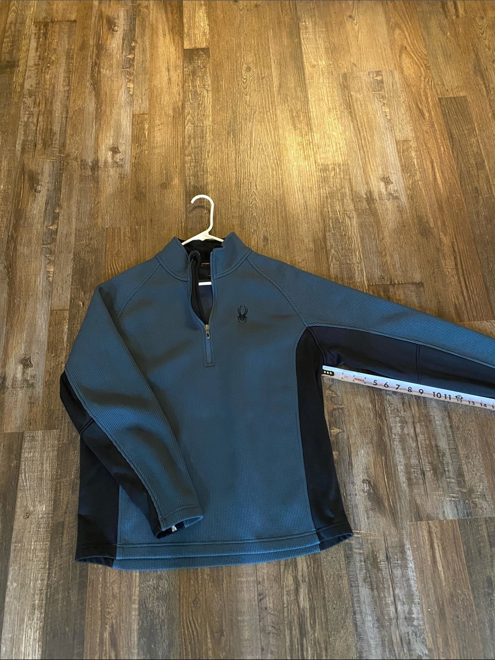 Spyder Men's Teal & Black Quarter-Zip Performance Jacket